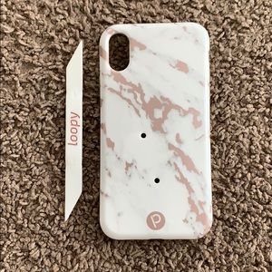 Rose Gold Marbled Loopy - iPhone XR